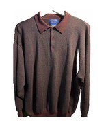 Pendleton men’s XXL Maroon long sleeve pullover 1/4 Button Merino wool s... - $49.50