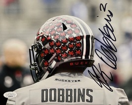 J.K. Dobbins Autograph Signed Ohio State Buckeyes 8x10 Photo Jsa Cert SD88959 - £71.93 GBP