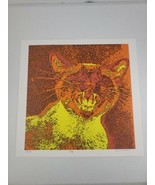 ARTIST LAU 14/250 &quot;Kitty&quot; Cat Spray Paint Splatter Pixel Art Print 19&quot;x ... - £235.98 GBP
