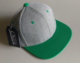 New Original Chuck Gray Green Casual Hat Cap Snap-Back One Size New - £19.28 GBP