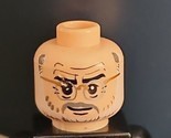 LEGO Indiana Jones Minifigure Head Light Flesh Henry Jones Sr. Gray Beard - $3.79