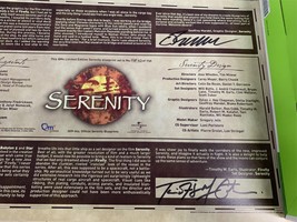 Hand Signed Serenity Movie Firefly Blueprints Rolled Poster Set of 11 - £464.40 GBP