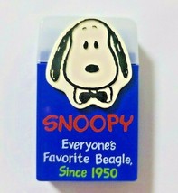 P EAN Uts Snoopy Eraser Wtih Case Sanrio Hallmark Old Rare Vintage Retro Blue - £15.47 GBP