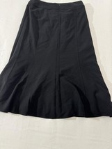 Investments Women's Black Rear Zipper A-Line Pull-On Skirt Size 6 Waist 29" image 6