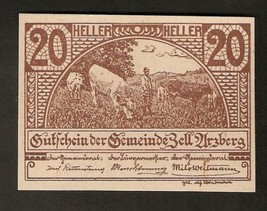 Austria voucher of the municipality ZELL ARZBERG 20 bright 1920 Austrian... - £3.16 GBP