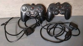 GameStop PlayStation 2 PS2 Wired Controller Black 2pc - AS IS - £18.74 GBP