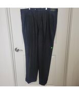 Bill Blass Vtg Wool Cashmere Cuffed Trouser Pants Sz 42x32 Gray Pleated ... - $593.61 MXN