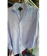 Men&#39;s JoS. A. BANK Dress Shirt Cotton RESERVE Long Sleeve Blue 16 -33 - $27.34 CAD
