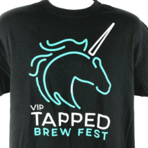 Unicorn Tapped Brew Fest VIP T-Shirt sz Large Mens Beer Fest No Location or Date - £15.18 GBP