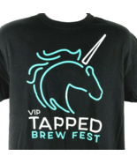 Unicorn Tapped Brew Fest VIP T-Shirt sz Large Mens Beer Fest No Location... - £15.21 GBP
