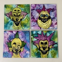 Ooak Killer Klowns From Outer Space Tiles - £117.45 GBP