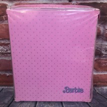Vintage Mattel Barbie Pink Carrying Case Vinyl 1985 Doll Fashion Wardrobe Trunk - £20.38 GBP