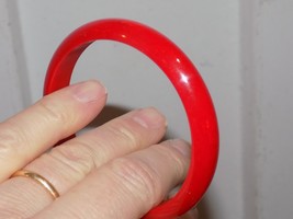Vintage Bakelite/ Catalin Tested Red Bracelet - $24.75