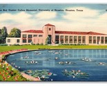 Roy Culllen Memorial University of Houston Texas TX UNP Linen Postcard N18 - $2.92