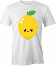 Happy Lemon T Shirt Tee Short-Sleeved Cotton Celebrate Clothing Fruit S1WCA990 - £16.53 GBP+