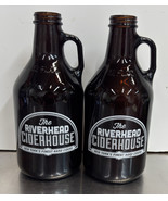 Growlers Riverhead Cider House 32oz Amber Beer Cider Growler Glass Set - $26.82 CAD