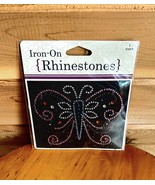 Iron-On Rhinestone Butterfly SEALED 2013 Crafts Patches - $22.49