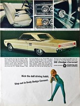 Dodge Coronet Car Advertising Chrysler Motors Corp Vintage Print Ad 1965 - $196.93 MXN