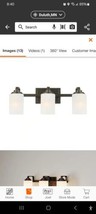 ​Hampton Bay WB1001-VF - Moreno 21" 3-Light Oil-Rubbed Bronze Vanity Fixture NIB - $59.39