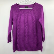 Worthington Purple Pullover Sweater Womens S Used Warm - £7.81 GBP
