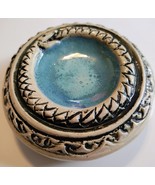 Vintage Ouroboros Incense Holder Snake Pottery Ashtray Ceramic Votive Tray - $734.95 MXN