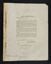 1865 antique CIVIL WAR SPEC ORDER 81st ill inf vol REGIMENT TRANSFER #113x1 - £69.55 GBP