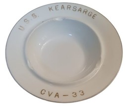 USS Kearsarge CVA-33 Vintage Ceramic Ashtray Fukagawa Ceramics - £17.11 GBP
