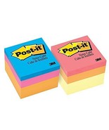 Post-it Notes 2x2 Assorted Colors 400 Sheets 1 Cube - £11.23 GBP
