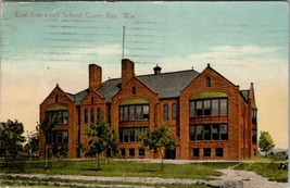 WI Green Bay Wisconsin East Side High School 1913 to Chicago IL Postcard U4 - £6.23 GBP