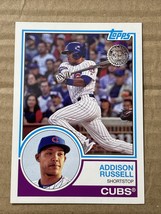 2018 Topps 1983 Baseball Addison Russell Chicago Cubs #83-99 - £1.29 GBP
