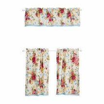 Pioneer Woman ~ SWEET ROSE ~ Three (3) Piece Curtain Set ~ 30 x 36 ~ Rod Pockets - £35.49 GBP