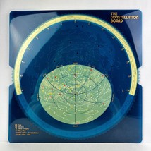 The Constellation Board Sky Map 12&quot; Square Manually Turns. Very Good Con... - $13.85