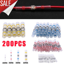 200Pcs Solder Seal Heat Shrink Wire Connector Sleeve Kit Splice Butt Wat... - £28.11 GBP