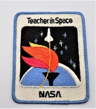 New NASA Space Shuttle Teacher In Space Program Embroidered Patch Torch ... - £10.26 GBP