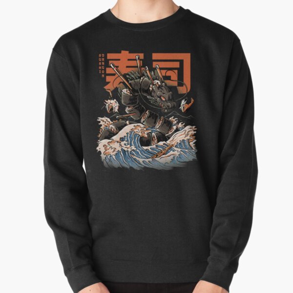 Primary image for  The Black Sushi Dragon Black Men Pullover Sweatshirt