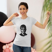 Beatles Ringo Starr Illustration Black and White Triblend Tee - £20.25 GBP+