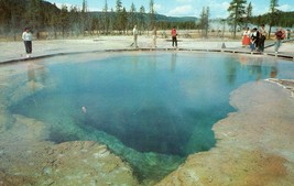 Emerald Pool Unposted Postcard Yellowstone National Park Wyoming Vintage - £11.66 GBP