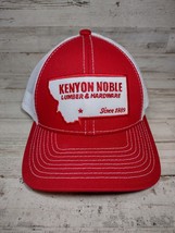 Kenyon Noble Lumber &amp; Hardware Montana Red Snapback Mesh Trucker Hat Cap - £6.02 GBP