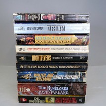 Tor Science Fiction &amp; Fantasy Lot of 9 Vintage 1980s-2000 Paperback Collection - £15.49 GBP