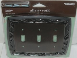 Allen Roth Eastview 0364633 Triple Toggle Wall Plate with Mounting Hardware image 1