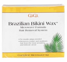 GiGi Brazilian Bikini Waxing Microwave Formula, Home Hair Removal Kit - £26.30 GBP