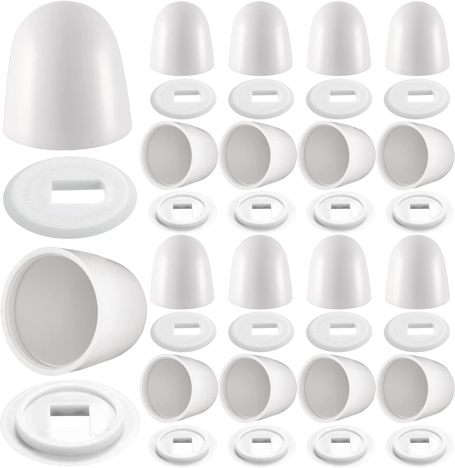 Universal Toilet Bolt Caps Plastic Round Push On Toilet Bowl Caps Covers... - $27.90