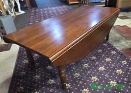 Oval Dropleaf Vintage Walnut Coffee Table - $309.00