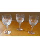 Stuart Lead Crystal Stemmed Manhattan Large Wine/ Water Goblet 7&quot; Set of 3 - $44.06