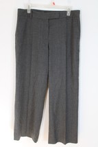 Talbots 10 Gray Wool Stretch Heritage Straight Trousers Pants Lined - £19.74 GBP