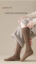 Women&#39;s Winter Warm Long  Thick Thermal Cotton Knee High Socs - £11.68 GBP