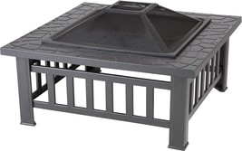 Black Fire Sense 62249 Fire Pit Stonemont Wood Burning Lightweight Portable - $236.96