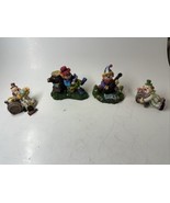 Clown Sculpture Lot Of 4 Resin - €32,44 EUR