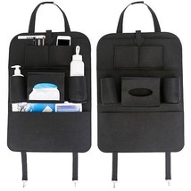[Pack of 2] 2Pcs Car Backseat Organizer Multi-pocket Car Storage Bag with 7 P... - £29.40 GBP