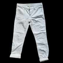 Banana Republic White Solid Sculpt Skinny Crop Summer Capri Jeans Womens Size 27 - £23.59 GBP